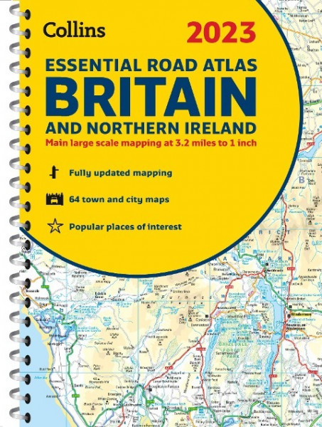 2023 Collins Essential Road Atlas Britain and Northern Ireland