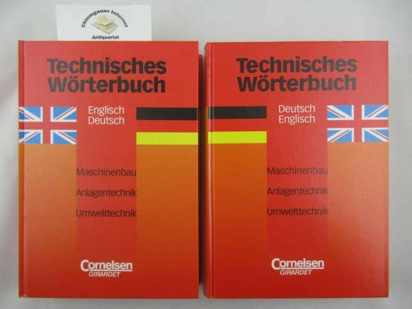 Technisches Wörterbuch. Maschinenbau, Anlagentechnik, Umwelttechnik. Englisch-Deutsch