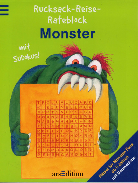 Monster (Rucksack-Reise-Rateblock)