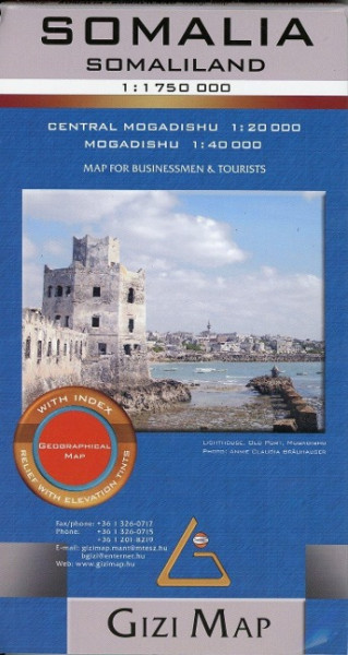 Somalia Geographical Map 1 : 1 750 000