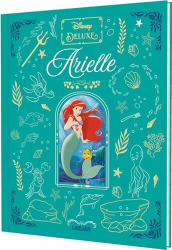 Disney: Disney: DISNEY DELUXE Arielle: Edle Schmuckausgabe mit Goldverzierungen und Stoffoptik zu "Arielle" von Disney