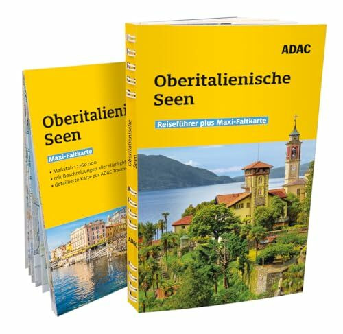 ADAC Reiseführer plus Oberitalienische Seen: Mit Maxi-Faltkarte und praktischer Spiralbindung