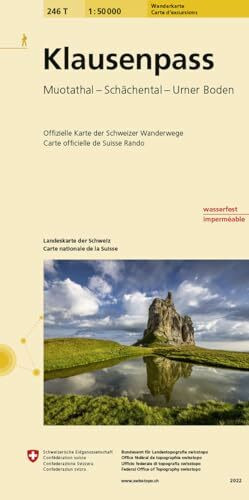 246T Klausenpass Wanderkarte: Muotatal - Schächental - Urner Boden (Wanderkarten 1:50 000)