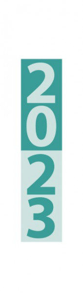 Streifenplaner Mini Türkis 2023