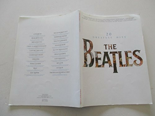 The Beatles: 20 Greatest Hits Piano/Vocal Edition