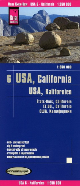 Reise Know-How Landkarte USA 6, Kalifornien 1:850.000
