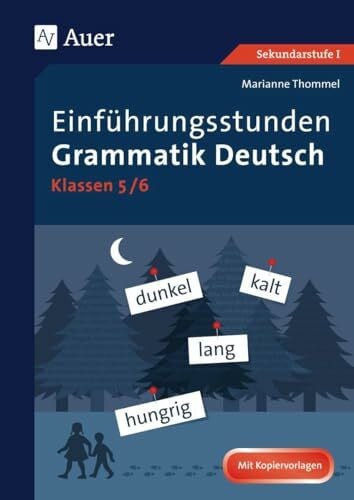 Einführungsstunden Grammatik Deutsch 5-6: (5. und 6. Klasse) (Einführungsstunden Grammatik Sekundarstufe)