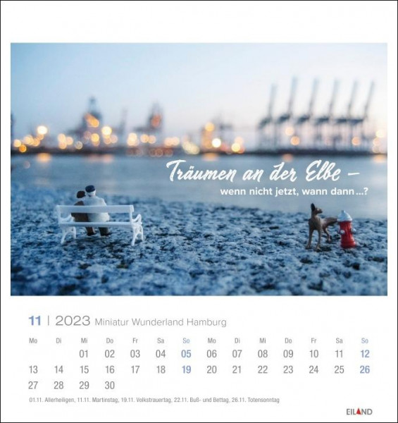 Miniatur Wunderland Postkartenkalender 2023
