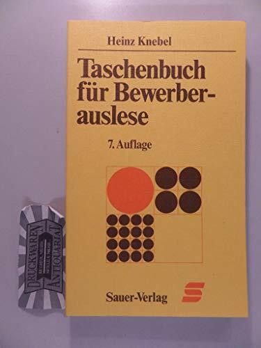 Taschenbuch für Bewerberauslese