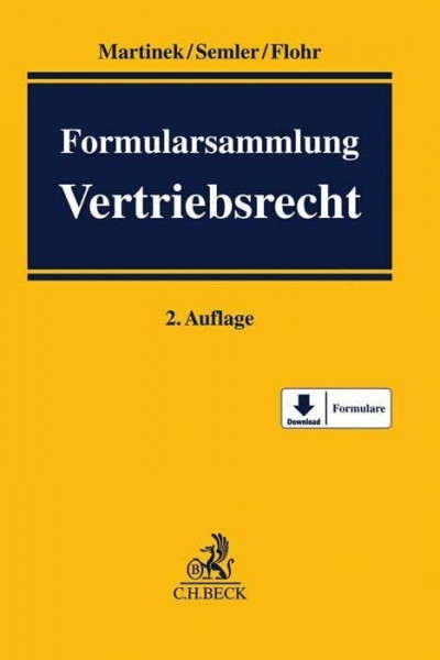 Formularsammlung Vertriebsrecht: Mit Freischaltcode zum Download der Formulare