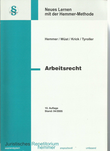 Arbeitsrecht (Skripten - Zivilrecht)