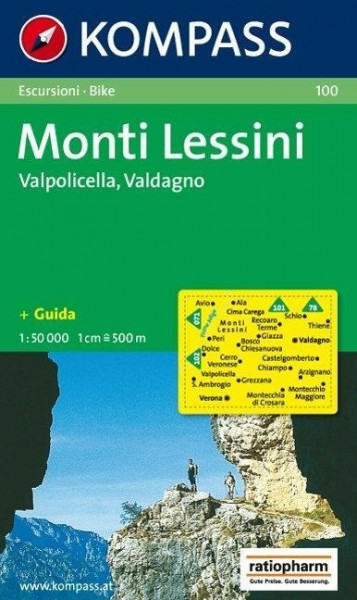 Monti Lessini, Valpolicella, Valdagno 1 : 50 000