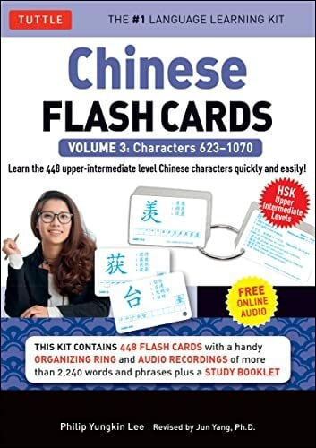 Chinese Flash Cards Kit Volume 3: HSK Upper Intermediate Level (Audio CD Included): Characters 623-1070: HSK Upper Intermediate Level
