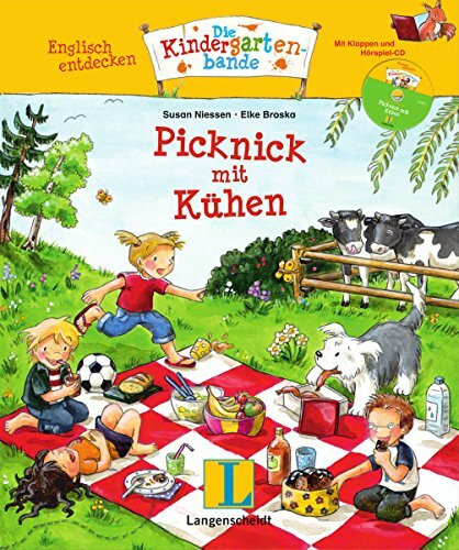 Picknick mit Kühen - Buch mit Hörspiel-CD: Englisch entdecken - Die Kindergartenbande , Englisch