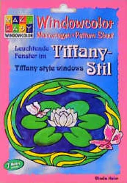 Windowcolor. Leuchtende Fenster im Tiffany- Stil. Tiffany style windows. Malvorlagen. Pattern Sheet