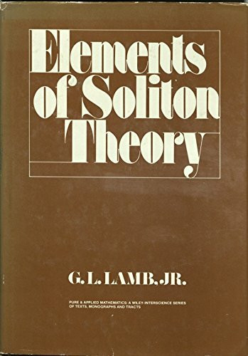 Elements of Soliton Theory (Pure & Applied Mathematics S.)