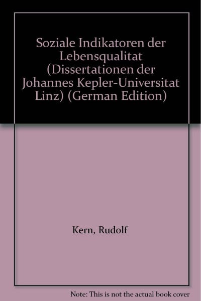 Soziale Indikatoren der Lebensqualität.