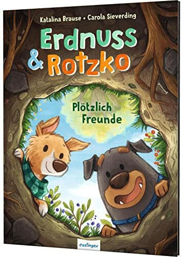 Erdnuss und Rotzko: Plötzlich Freunde | Ein Hunde-Bilderbuch über Rivalität & Freundschaft