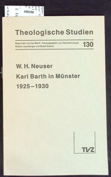 Karl Barth in Münster 1925-1930
