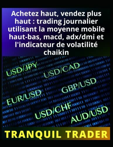 Achetez haut, vendez plus haut : trading journalier utilisant la moyenne mobile haut-bas, macd, adx/dmi et l'indicateur de volatilité chaikin