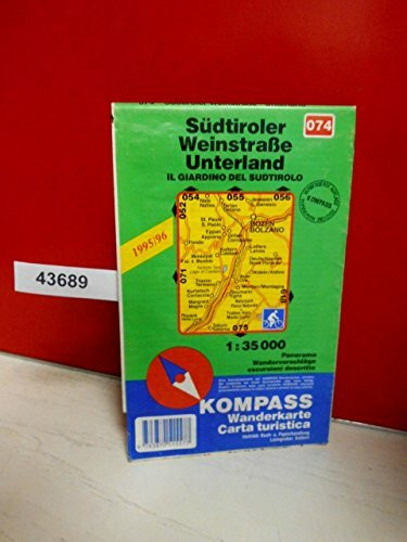 Südtiroler Weinstrasse - Unterland: Mit Kurzführer und Radwegen. Dt. /Ital. 1:35000 (KOMPASS Wanderkarte)