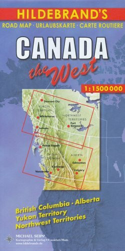 Hildebrand's Urlaubskarten; Hildebrand's Travel Maps, Canada, West (USA & Canada)