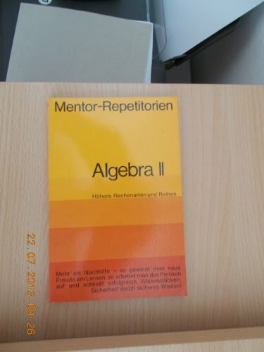 Algebra II. (Bd. 23)