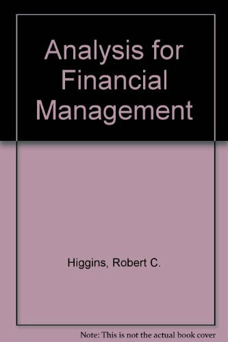 Analysis for Financial Management