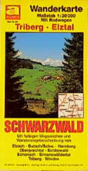 Schönwald, Schonach, Triberg, Elztal (Atlasco Wanderkarten Schwarzwald / 1:30000)