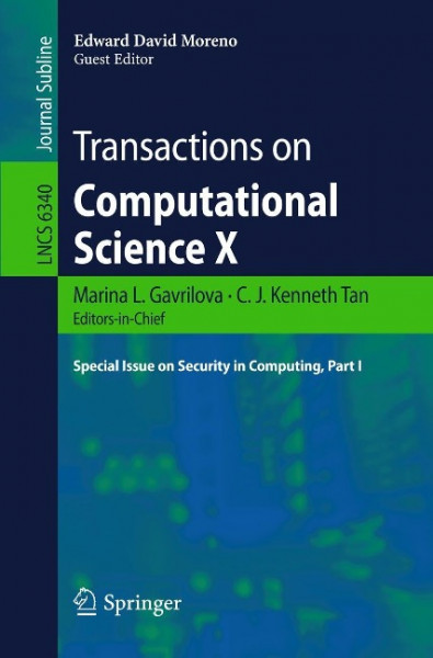 Transactions on Computational Science X