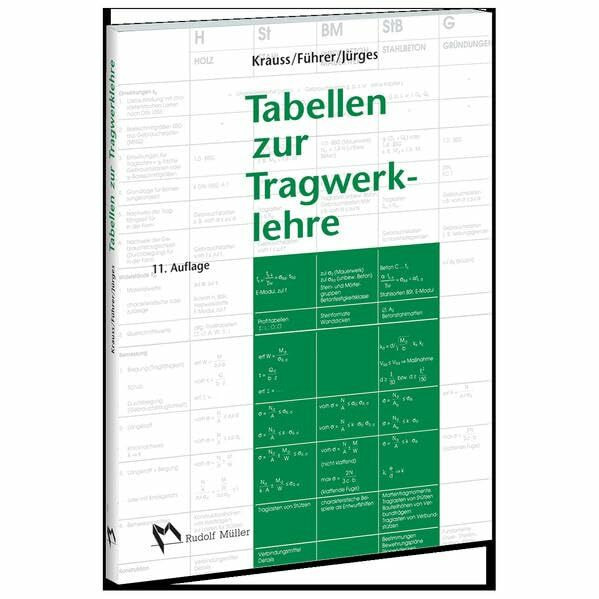 Tabellen zur Tragwerklehre