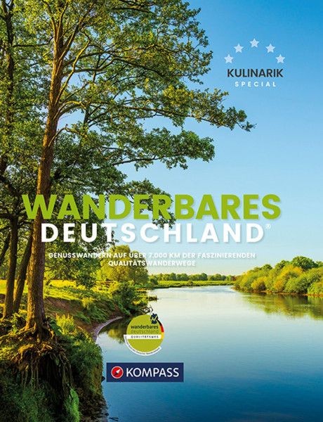 KOMPASS Bildband Wanderbares Deutschland: Mit großer Deutschlandkarte zum Herausnehmen und GPX-Tracks zum Download.
