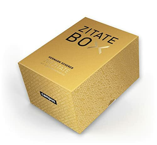 Goldene Zitate-Box: 200 Zitate im Postkartenformat