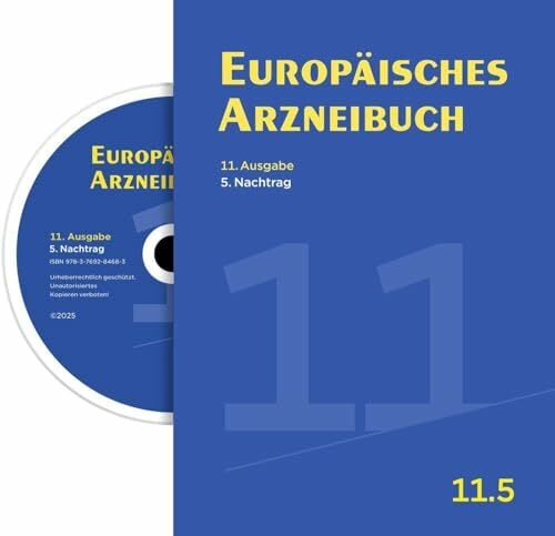 Europäisches Arzneibuch Digital, 11. Ausgabe, 5. Nachtrag: Amtliche deutsche Ausgabe (Ph. Eur. 11.5) Europäisches Arzneibuch Digital, 11. Ausgabe, 5. Nachtrag: Amtliche deutsche Ausgabe (Ph. Eur. 11.5)