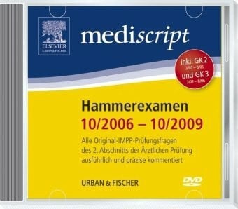 Mediscript 2. Abschnitt der Ärztlichen Prüfung DVD, Hammerexamen 10/06-10/09, inkl. GK2 (3/01-8/05) und GK3 (3/01 - 8/06): Alle ... Für Windows 2000, XP, Vista, Windows 7