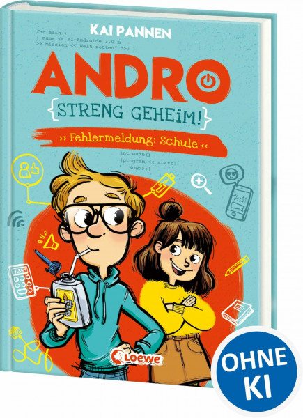 Andro, streng geheim! (Band 1) - Fehlermeldung: Schule: Erlebe Andros witzigen Schulalltag - Lustiges Kinderbuch für Jungen und Mädchen ab 8 Jahren