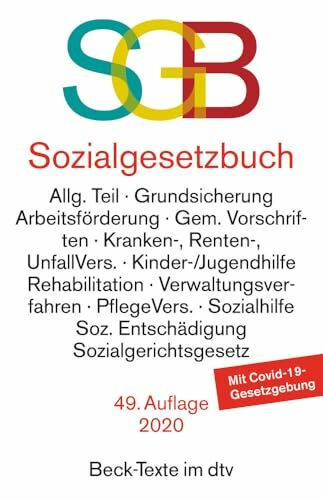 Sozialgesetzbuch mit Sozialgerichtsgesetz, mit Sozialgerichtsgesetz: Rechtsstand: 31. März 2020 (Beck-Texte im dtv)