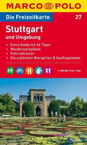 MARCO POLO Freizeitkarte Stuttgart und Umgebung 1:100.000: Wanderparkplätze, Fahrradtouren, Die schönsten Biergärten & Ausflugslokale