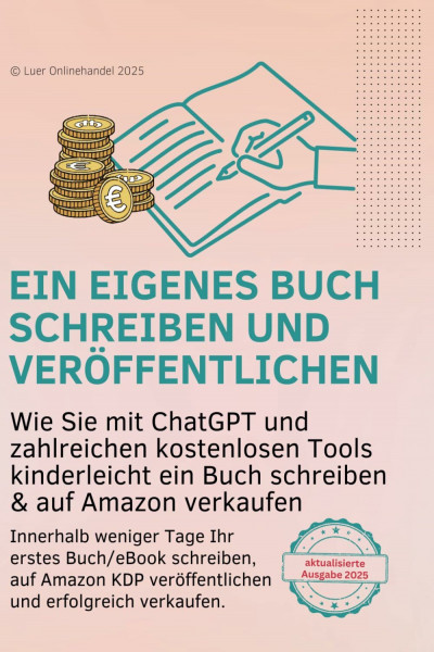 Mit diesem ChatGPT Buch in nur wenigen Stunden ein eigenes eBook schreiben, um sich ein passives Einkommen zu sichern: Schritt für Schritt Anleitung - Keine Vorkenntnisse nötig - Gratis Eingabeprompt