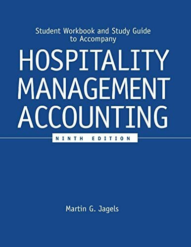 Hospitality Management Accounting, Student Workbook