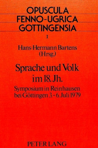 Sprache und Volk im 18. Jahrhundert