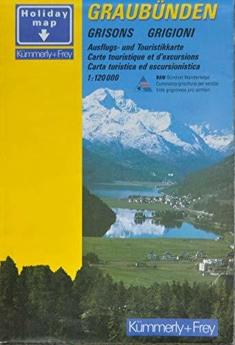 Kümmerly & Frey Karten, Graubünden: Ausflugs- und Touristikkarte. 1:120000 (Kümmerly+Frey Holiday Map)