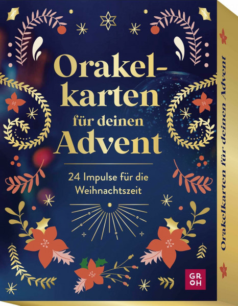 Orakelkarten für deinen Advent: 24 Impulse für die Weihnachtszeit | Hochwertiges Kartenset mit liebevollen Botschaften für den Advent