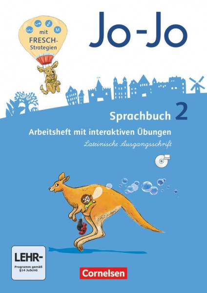 Jo-Jo Sprachbuch - Allgemeine Ausgabe 2016 - 2. Schuljahr: Arbeitsheft in Lateinischer Ausgangsschrift - Mit interaktiven Übungen