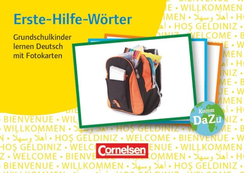 Erste-Hilfe-Wörter: Grundschulkinder lernen Deutsch mit Fotokarten