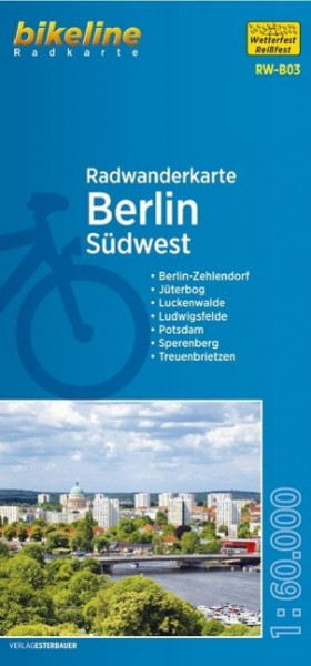 Bikeline Radwanderkarte Berlin Südwest 1 : 60 000