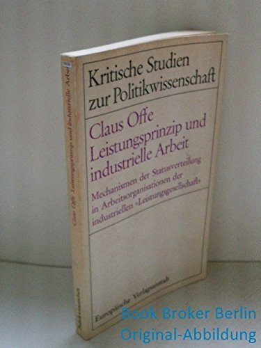 Leistungsprinzip und industrielle Arbeit.