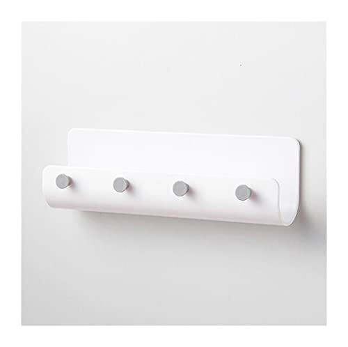 ZQDMBH Schlüsselhalter für Wand Kreative Küche Badezimmer Aufhänger Haken Modern Home Klebehaken Schlüsselhalter Wandhaken Home Organizer (Farbe: Weiß)