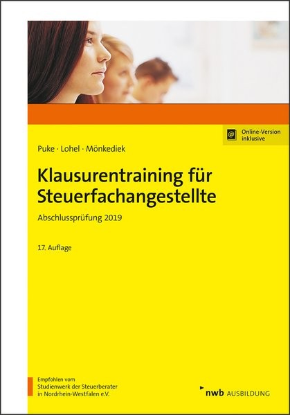 Klausurentraining für Steuerfachangestellte: Abschlussprüfung 2019