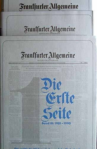 FAZ - Seite 1: FAZ, Die erste Seite, Bd.1-3, 1949-1990, 3 Bde.